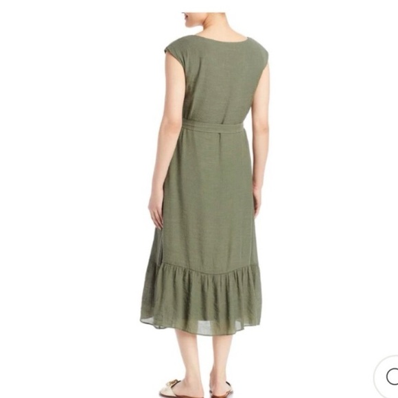 Nanette Lepore Olive Button-Down Midi Dress - Picture 8 of 8